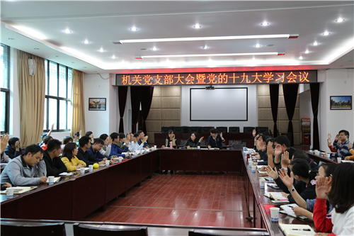 公司機關(guān)召開黨支部大會暨黨的十九大學習會議