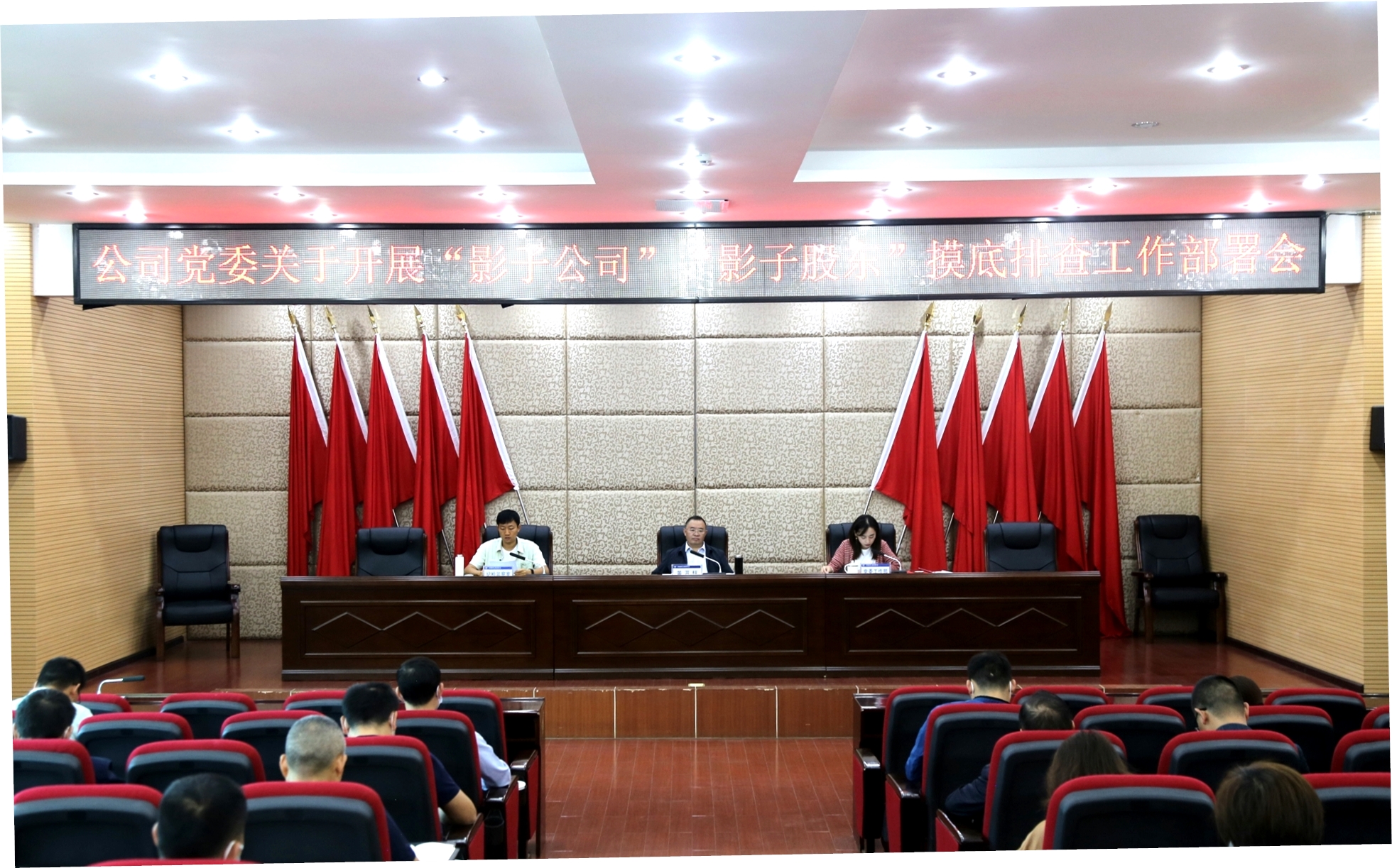 【公司動(dòng)態(tài)】公司黨委召開經(jīng)營管理突出問題專項(xiàng)整治工作暨“影子公司”“影子股東”摸底排查工作部署會(huì)